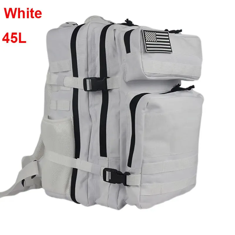 25L 45L Camping Hiking Backpack Tactical Bag Molle Patches Travel 900D Men Women Men Outdoor Ruckdack Shoulder Travel Gym Pack