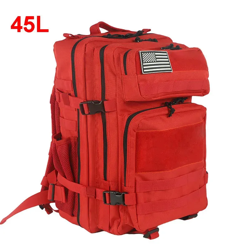 25L 45L Camping Hiking Backpack Tactical Bag Molle Patches Travel 900D Men Women Men Outdoor Ruckdack Shoulder Travel Gym Pack