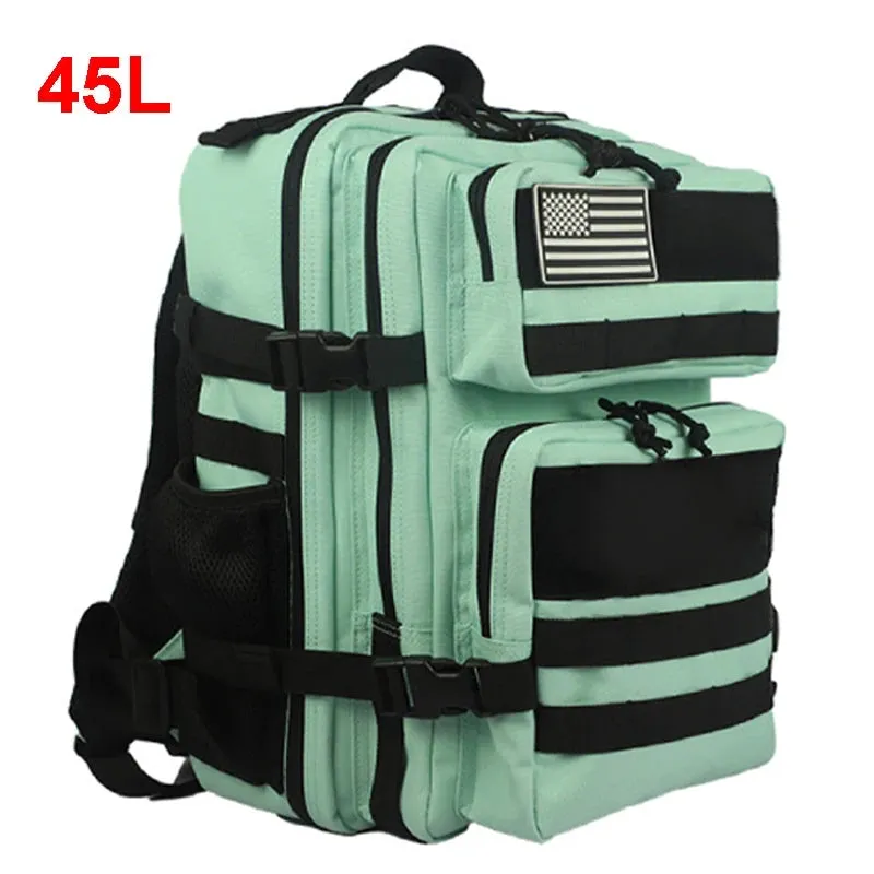 25L 45L Camping Hiking Backpack Tactical Bag Molle Patches Travel 900D Men Women Men Outdoor Ruckdack Shoulder Travel Gym Pack