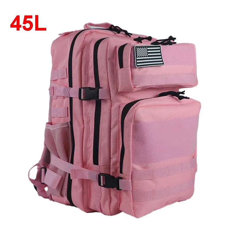 25L 45L Camping Hiking Backpack Tactical Bag Molle Patches Travel 900D Men Women Men Outdoor Ruckdack Shoulder Travel Gym Pack