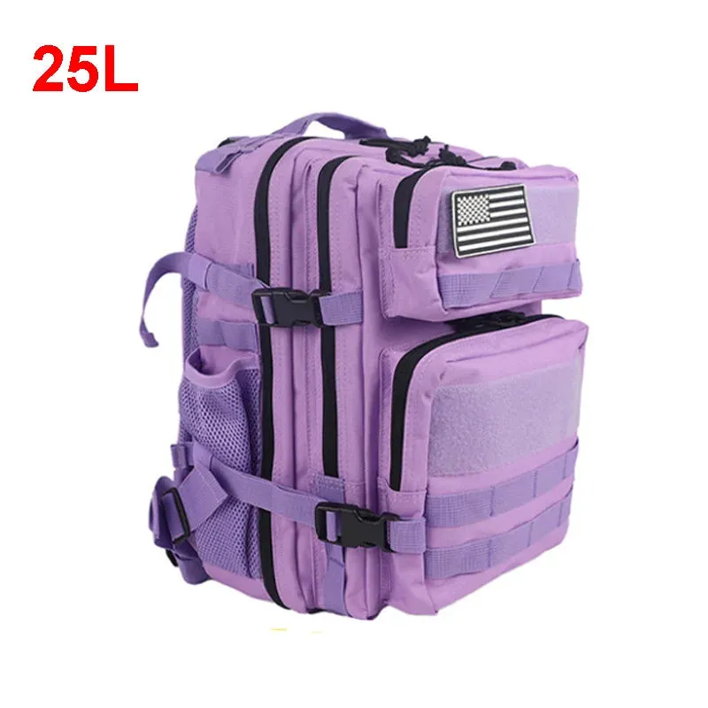 25L 45L Camping Hiking Backpack Tactical Bag Molle Patches Travel 900D Men Women Men Outdoor Ruckdack Shoulder Travel Gym Pack
