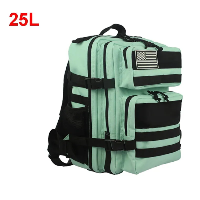 25L 45L Camping Hiking Backpack Tactical Bag Molle Patches Travel 900D Men Women Men Outdoor Ruckdack Shoulder Travel Gym Pack