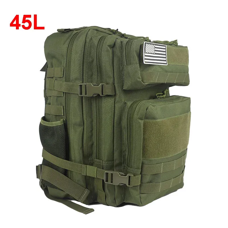 25L 45L Camping Hiking Backpack Tactical Bag Molle Patches Travel 900D Men Women Men Outdoor Ruckdack Shoulder Travel Gym Pack