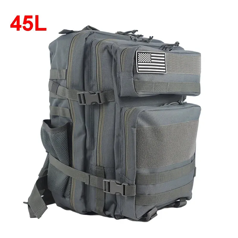 25L 45L Camping Hiking Backpack Tactical Bag Molle Patches Travel 900D Men Women Men Outdoor Ruckdack Shoulder Travel Gym Pack