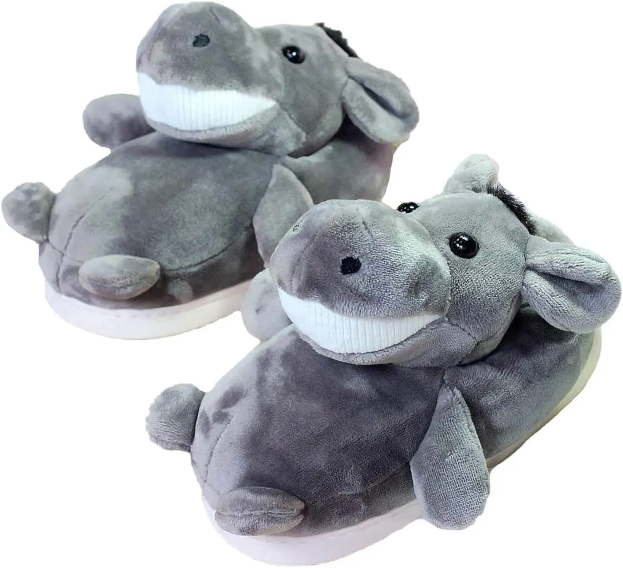 Adult Unisex Winter Warm Plush Animal Slippers,Soft Cozy Animal Styling Design Short Flannel Home Shoes,Animal Shaped Plush Booties,Carpet Slippers,Non-Slip Bedroom Shoes