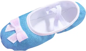 Ballet Shoes for Toddler Girls Glitter Ballet Slippers Dance Shoes(Toddler/Little/Big Kids) Pin Ballet Flat