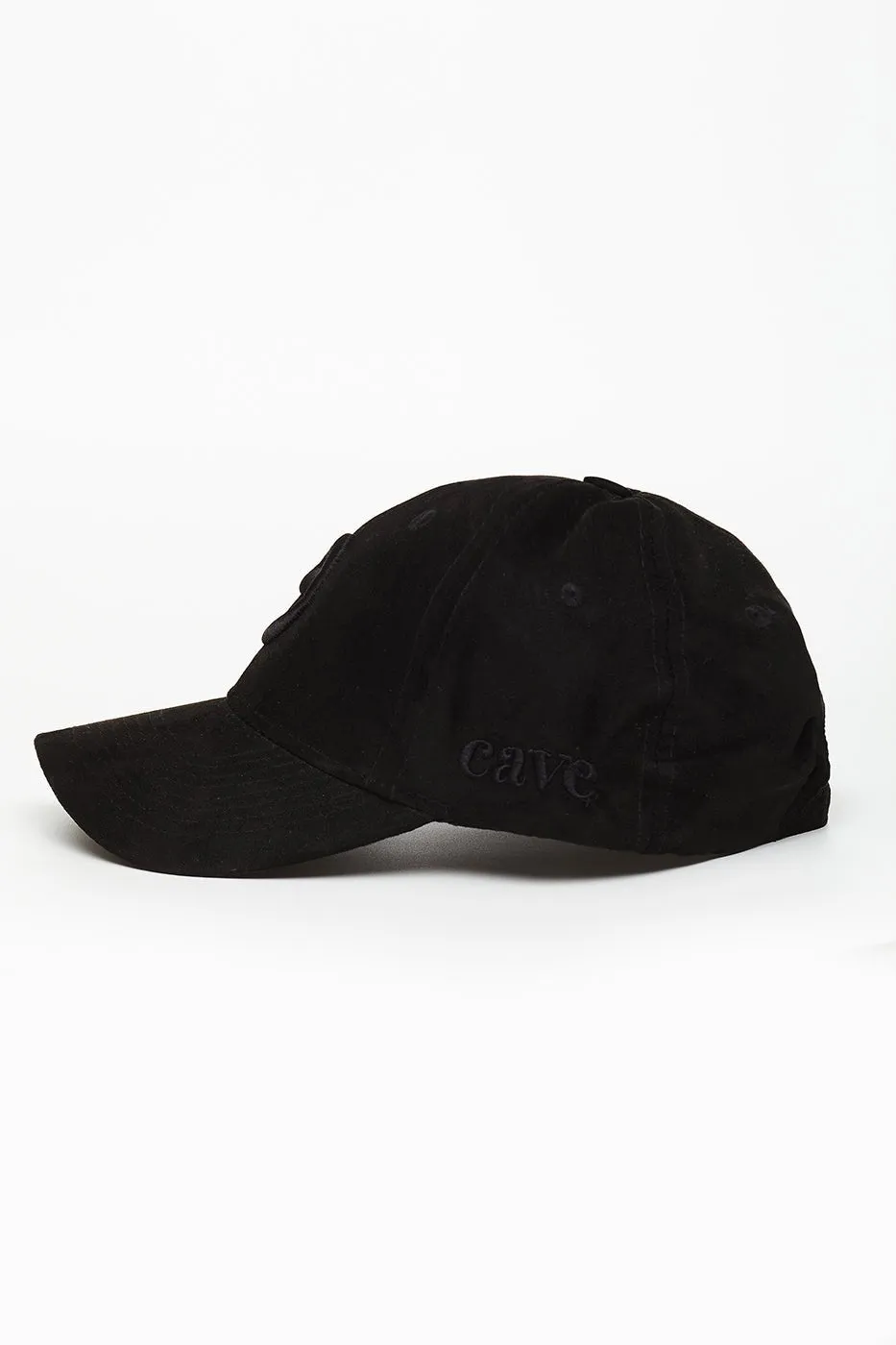 Black Suede Arabic Cap