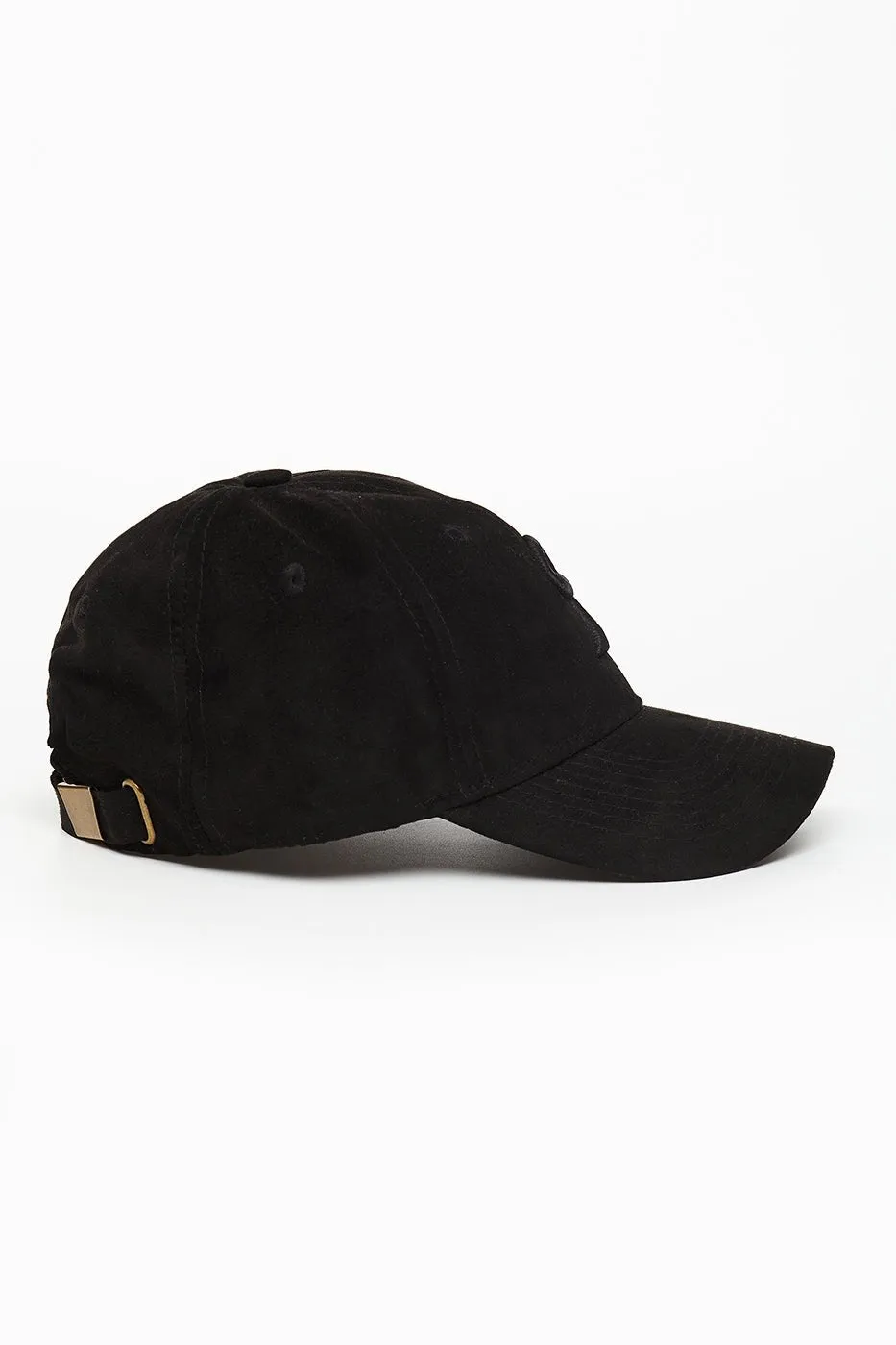 Black Suede Arabic Cap