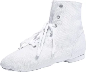 Canvas Lace up Practice Jazz Dance Boots Fashion Split Sole Ballet Dancing Sneakers for Adult Men Women Kid