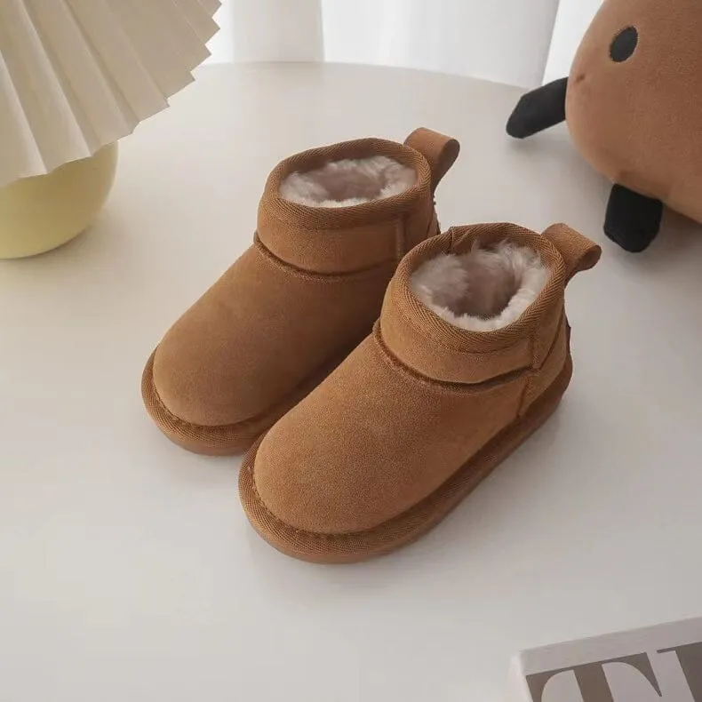 Classic Suede Plush Snow Boots