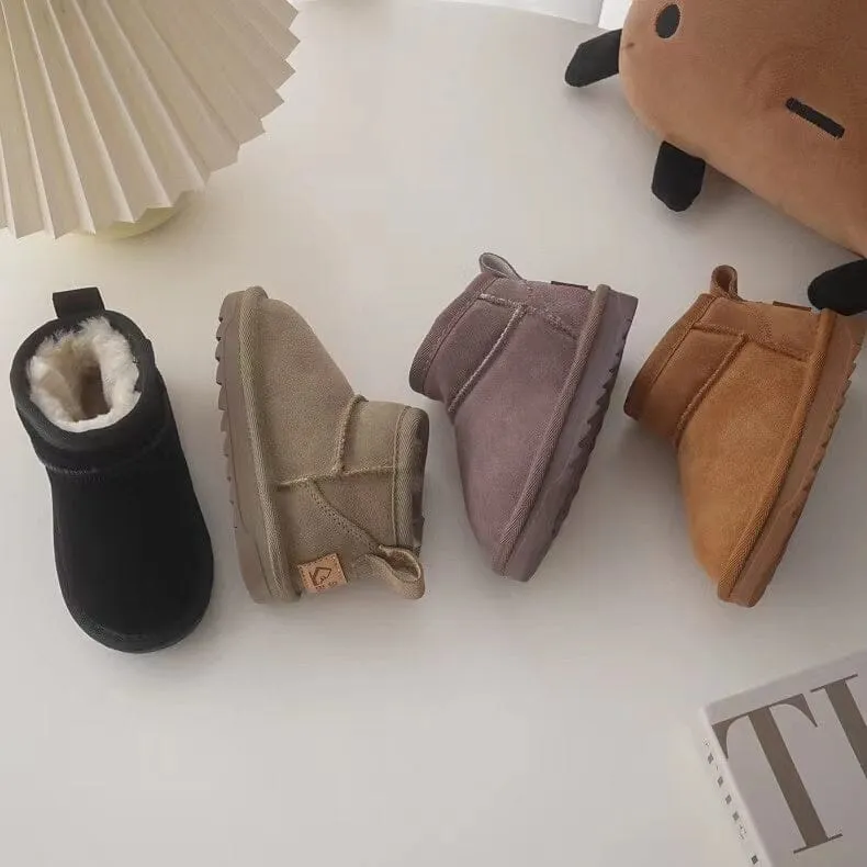 Classic Suede Plush Snow Boots