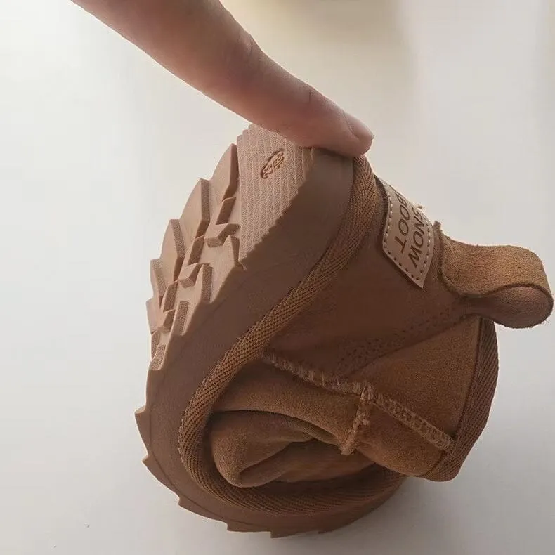 Classic Suede Plush Snow Boots