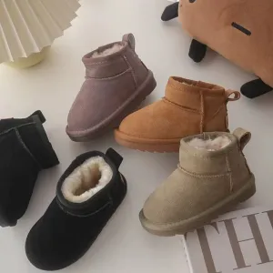 Classic Suede Plush Snow Boots