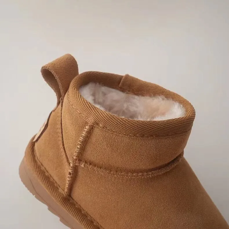 Classic Suede Plush Snow Boots