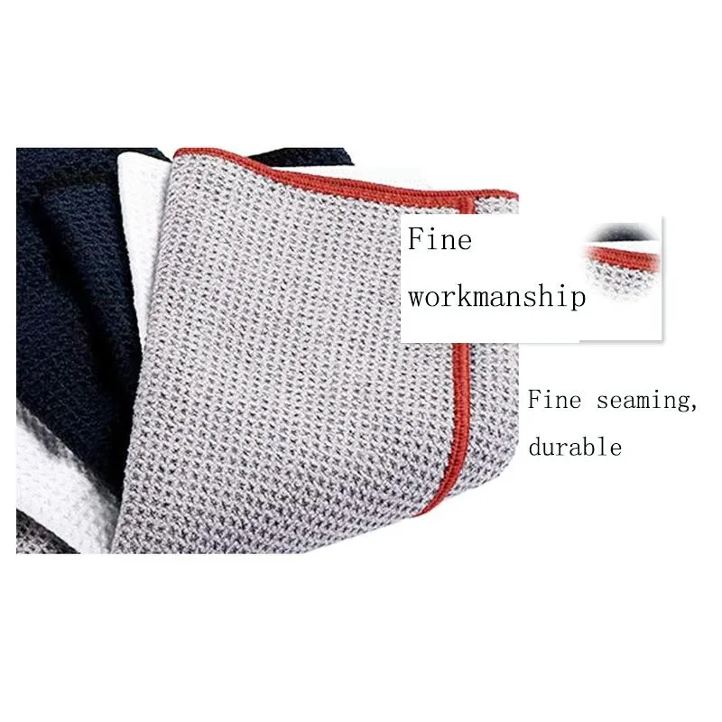 Club Cleaning Brush & Hook Towel Golf Set - Compact & Convenient