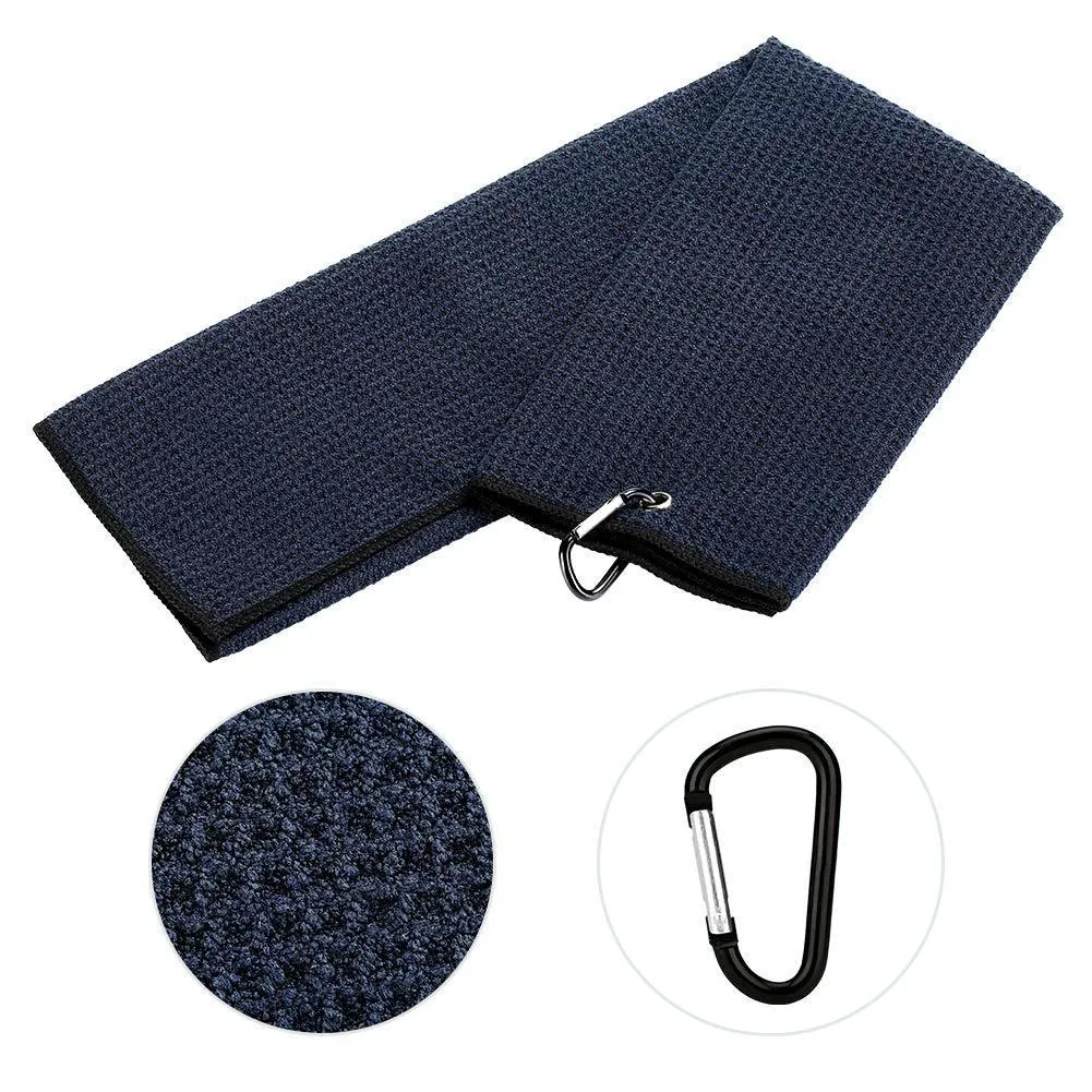 Club Cleaning Brush & Hook Towel Golf Set - Compact & Convenient
