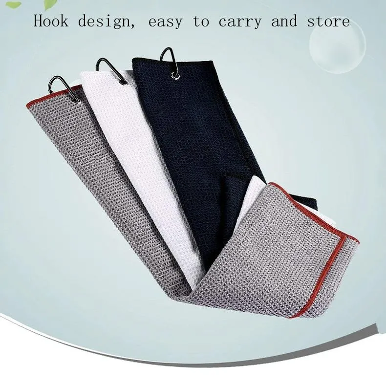Club Cleaning Brush & Hook Towel Golf Set - Compact & Convenient