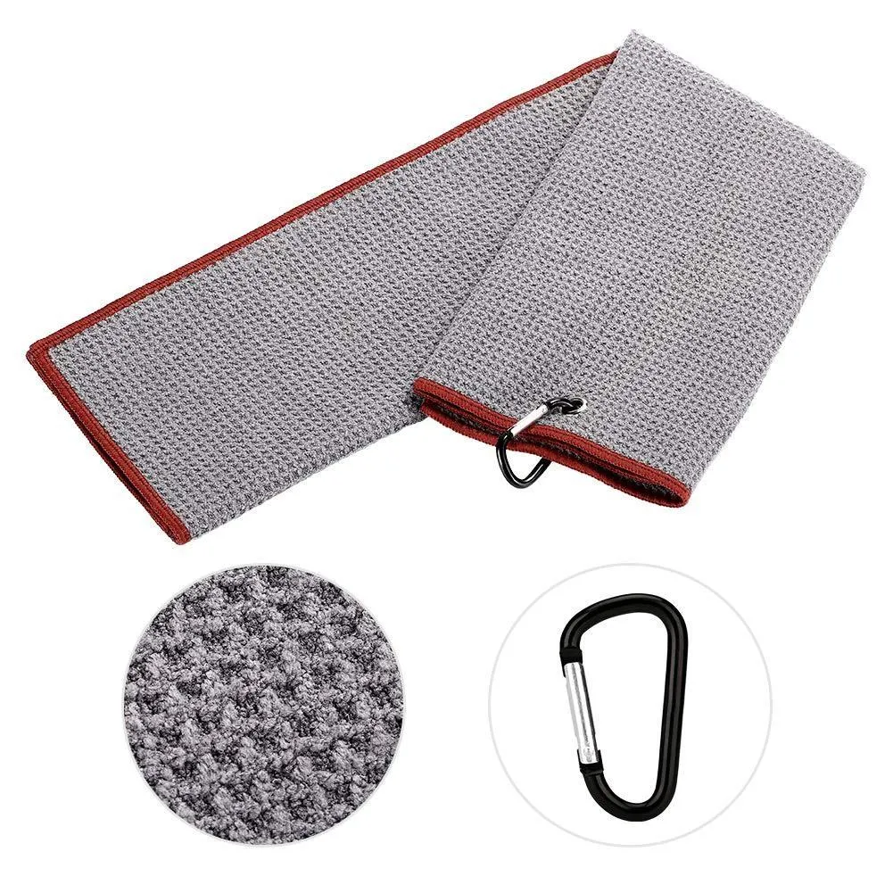 Club Cleaning Brush & Hook Towel Golf Set - Compact & Convenient