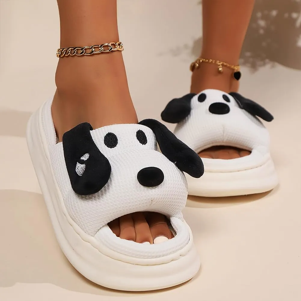 Cute Animal Slippers 3D Cartoon Slippers for Womens Mens Warm Fuzzy Slippers Funny House Slippers Sheep Dogs Cat Pigs Cow Slippers for Indoor Outdoor