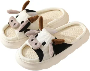 Cute Animal Slippers 3D Cartoon Slippers for Womens Mens Warm Fuzzy Slippers Funny House Slippers Sheep Dogs Cat Pigs Cow Slippers for Indoor Outdoor