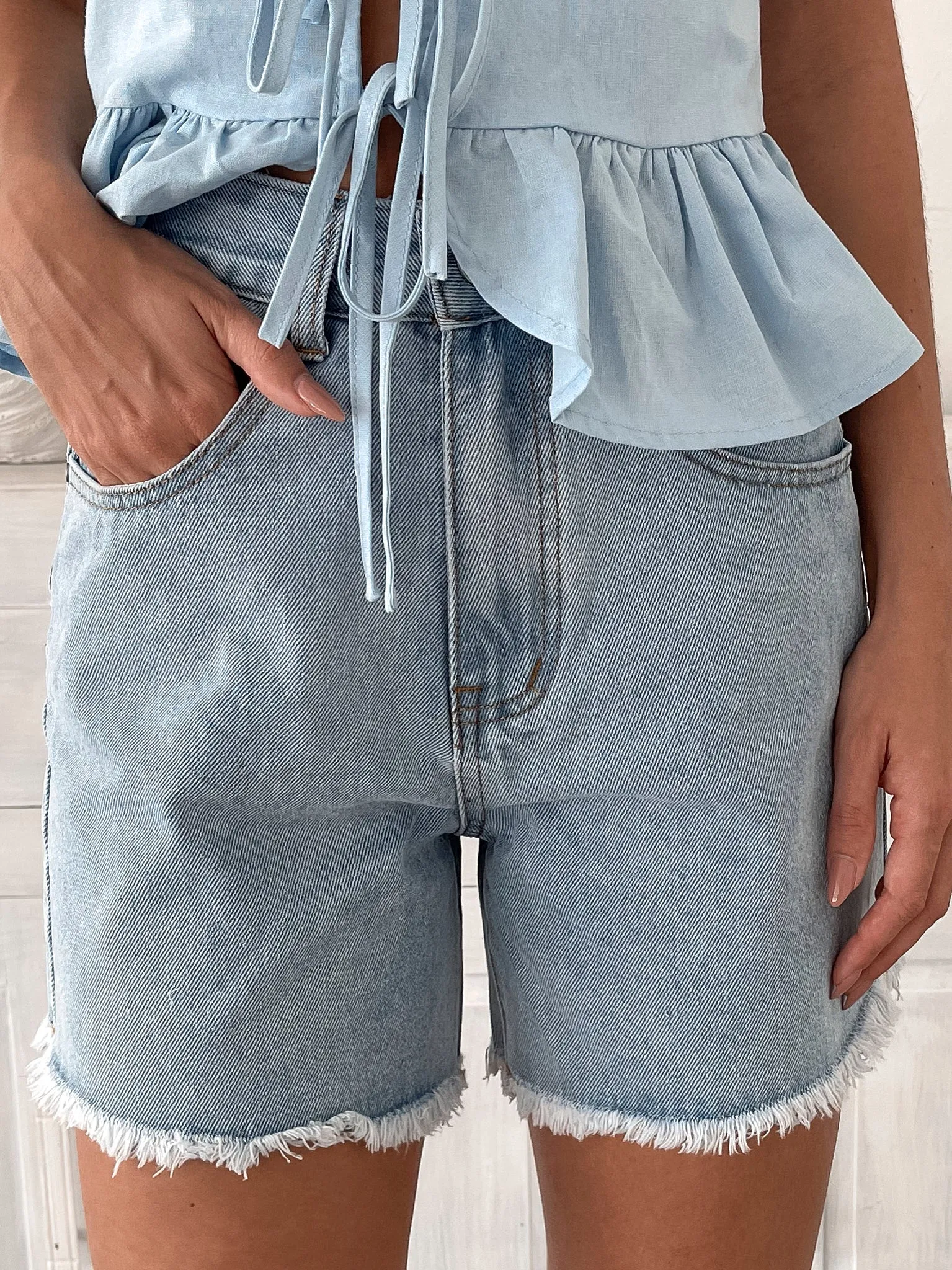 Daylin Shorts - Light Blue