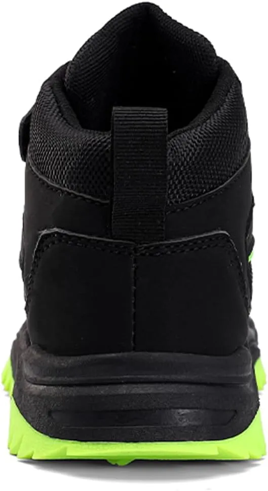 FLIOZY Boys Hiking Boots, Waterproof Slip-Resistant Outdoor Shoes, Breathable and Wear-Resistant Kids Trail Sneakers with Anti-Bump Toe for Little/Big Kids