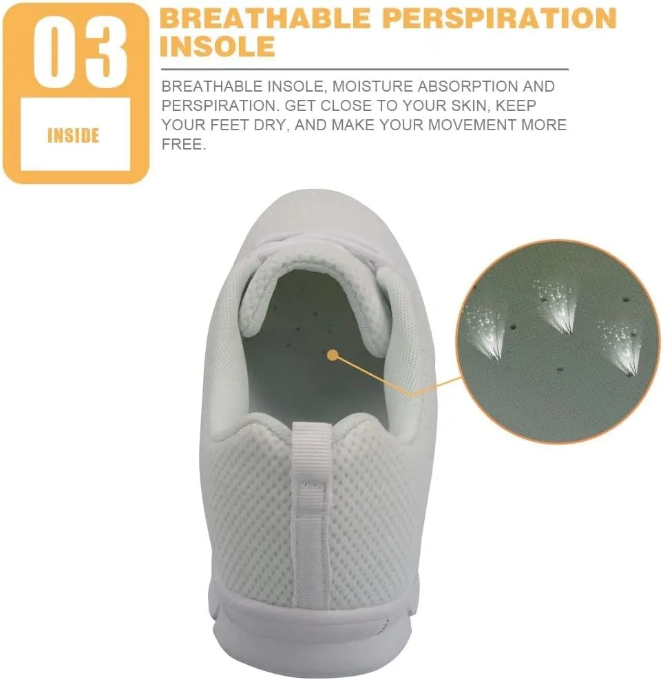 GIFTPUZZ Women's Road Running Tennis Shoes Breathable Mesh Walking Shoes Athletic Workout Gym Cross Trainer Sneakers for Jogging Hiking Travel