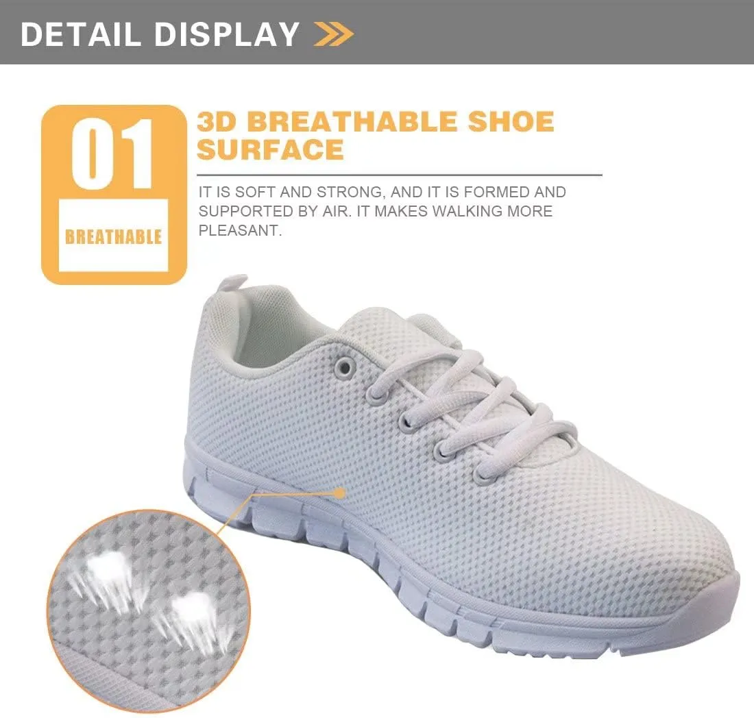 GIFTPUZZ Women's Road Running Tennis Shoes Breathable Mesh Walking Shoes Athletic Workout Gym Cross Trainer Sneakers for Jogging Hiking Travel