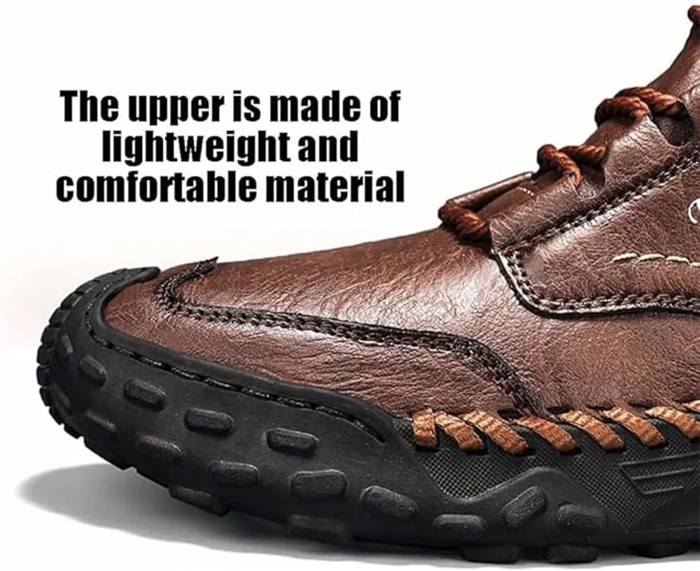 Giltpeak Tanner Shoes Men, Full-Grain Leather Oxford with Non Slip Rubber, Orthopedic Stylish MenS Boots