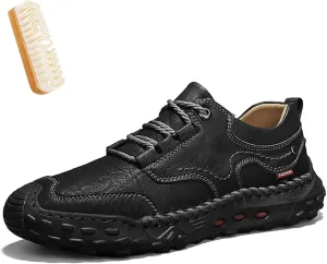 Giltpeak Tanner Shoes Men, Full-Grain Leather Oxford with Non Slip Rubber, Orthopedic Stylish MenS Boots