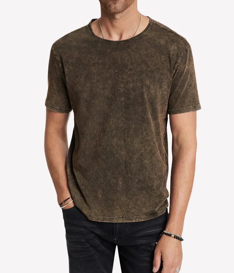 Gould SS Crew Tee in Sienna Brown