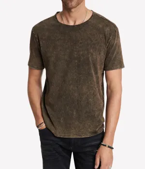 Gould SS Crew Tee in Sienna Brown