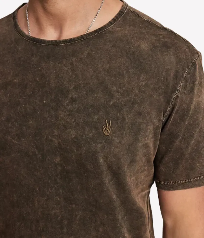 Gould SS Crew Tee in Sienna Brown