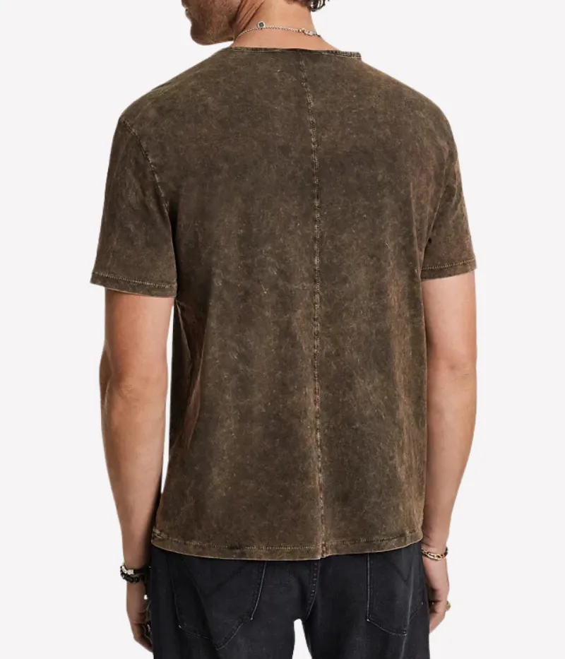 Gould SS Crew Tee in Sienna Brown