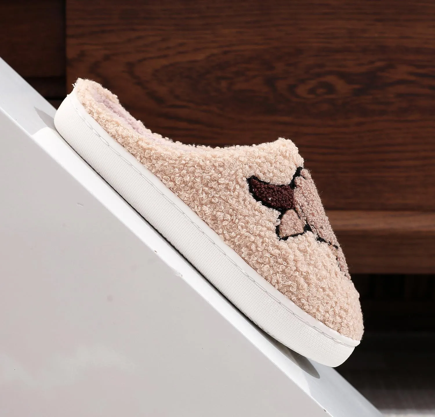Highland Cow Slippers for Women, The Original Highland Cattle Slippers, Plush Scottish Highland Cow Animal Slippers Warm Non Slip Home Indoor Cow Slippers