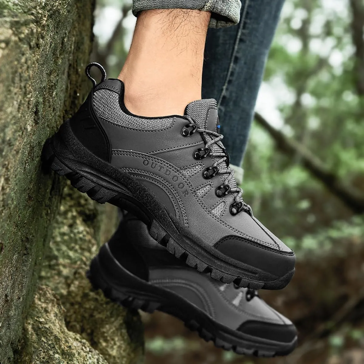 Hiking Shoes Mens Waterproof Mountain Trekking Shoes Men Breathable Walking Shoes Outdoor Sports Running Camping Climbing