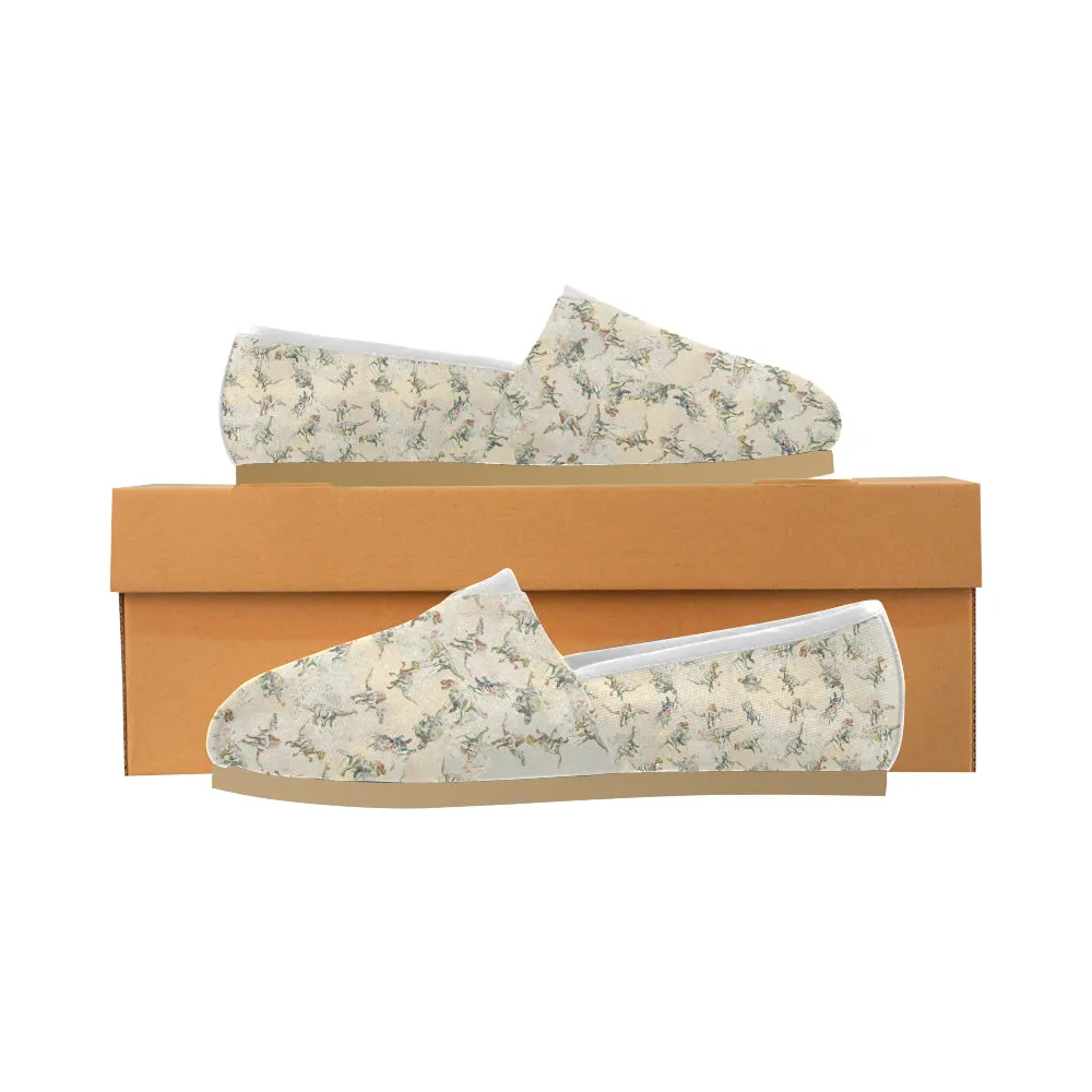 Jurassic Blossom Casual Canvas Women's Shoes Slip-Ons
