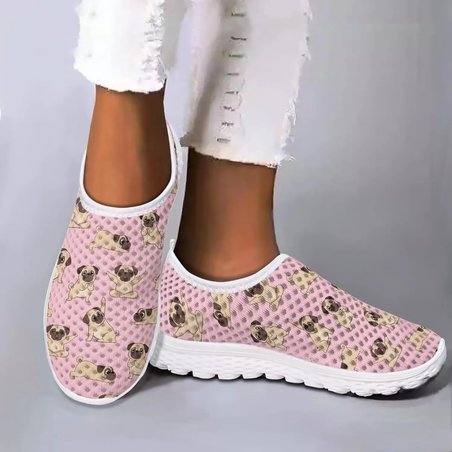 KEIAHUAN Trendy Women Road Running Shoes Non-Slip Tennis Training Shoes Casual Lightweight Sneakers