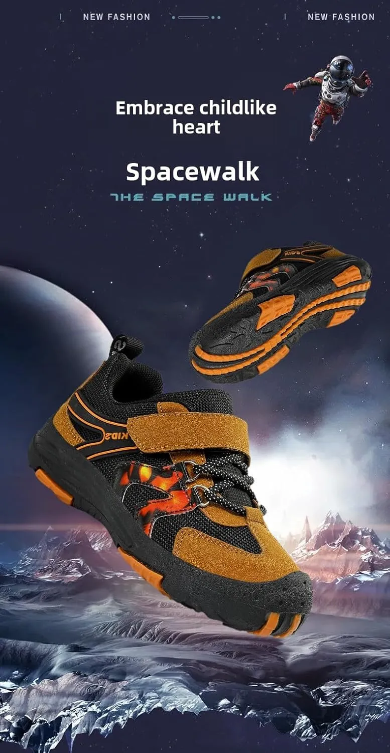 Kids Hiking Boots Toddler Girls Boys Hiking Shoes Water-Resistant Anti-Collision Non-Slip Athletic Outdoor Trekking Boots