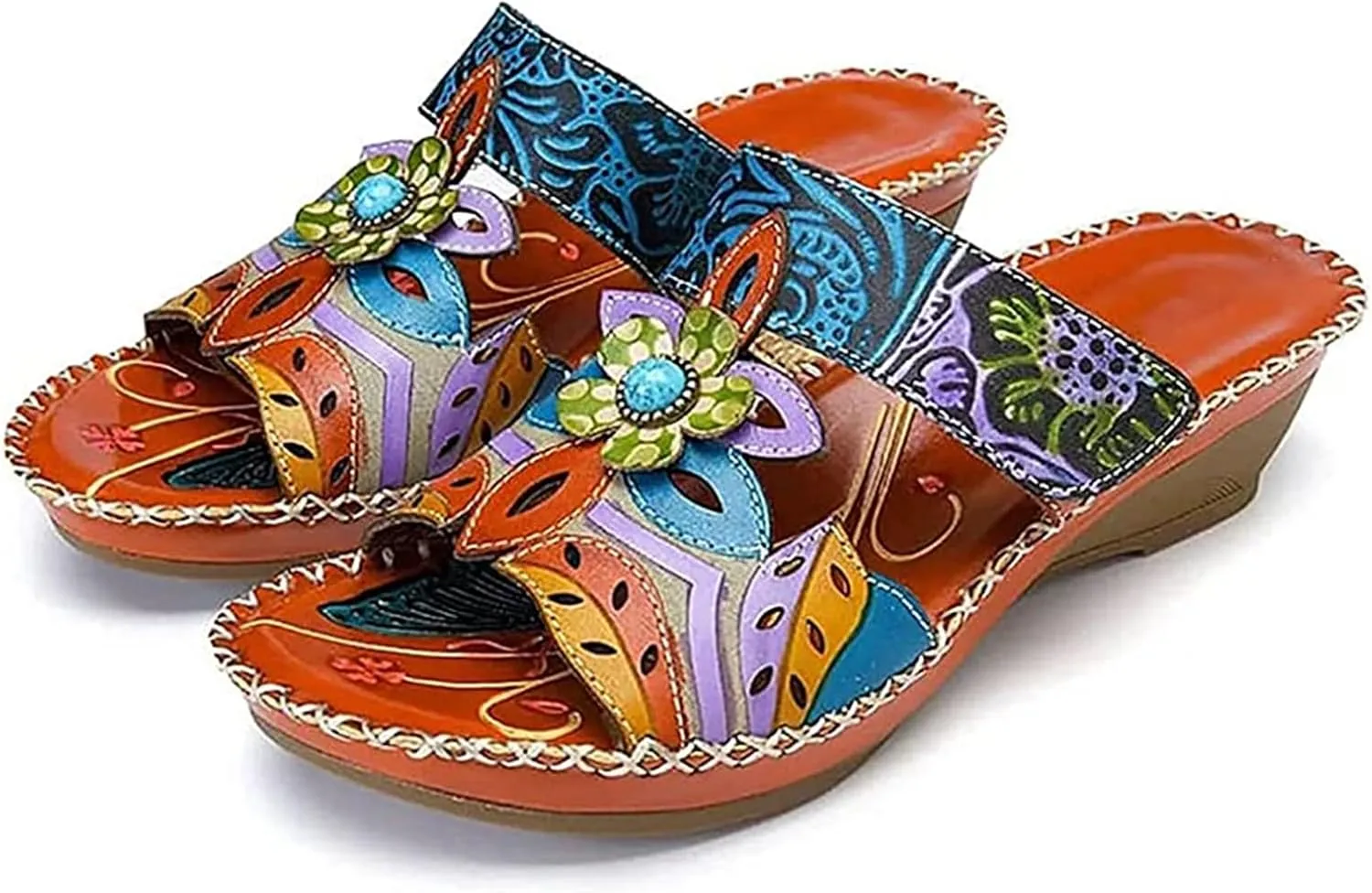 Ladmiple Womens Sandals Dressy Flat Comfortable Fashion Orthotic Slides Orthopedic Flip Flops Slippers With Arch Support
