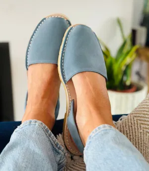 Levi Blue Nubuck Avarcas