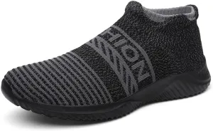 LLTMALL Non-Slip Sock Walking Sneakers Lightweight Knit Athletic Casual Slip-on Shoes for Women