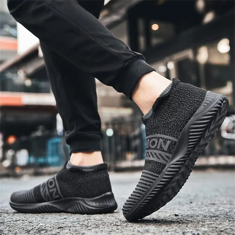 LLTMALL Non-Slip Sock Walking Sneakers Lightweight Knit Athletic Casual Slip-on Shoes for Women