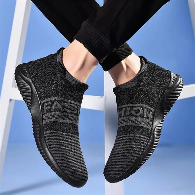 LLTMALL Non-Slip Sock Walking Sneakers Lightweight Knit Athletic Casual Slip-on Shoes for Women
