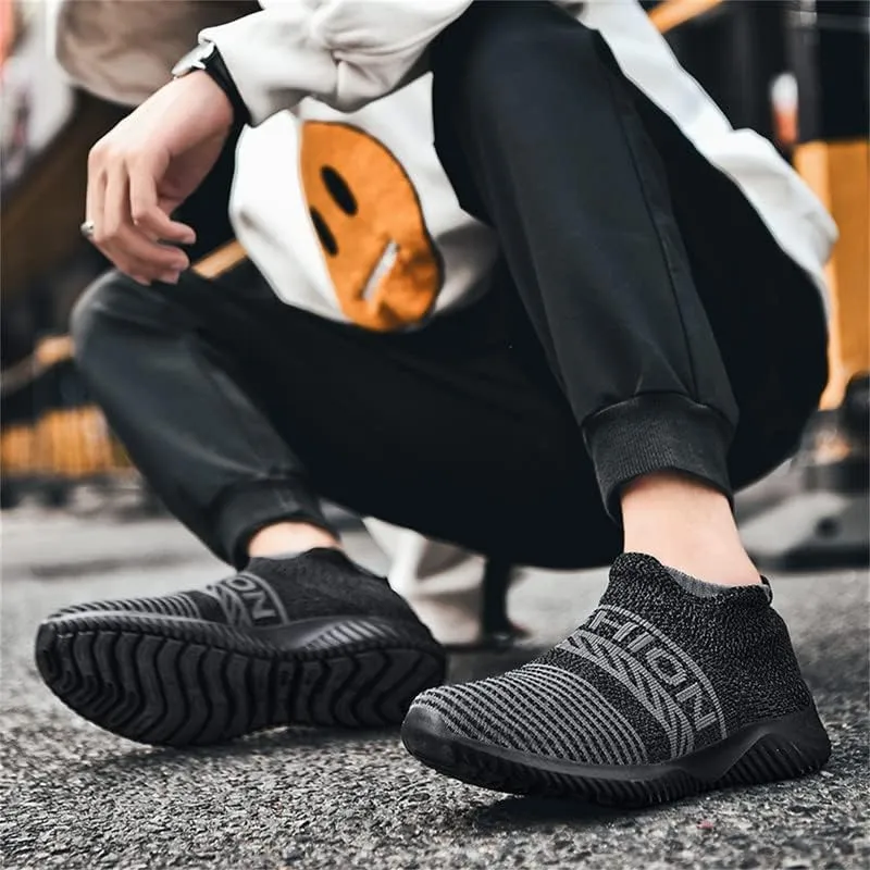 LLTMALL Non-Slip Sock Walking Sneakers Lightweight Knit Athletic Casual Slip-on Shoes for Women