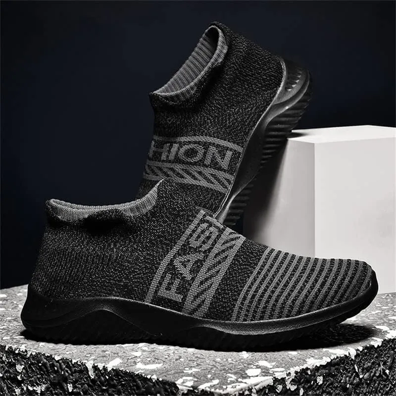 LLTMALL Non-Slip Sock Walking Sneakers Lightweight Knit Athletic Casual Slip-on Shoes for Women