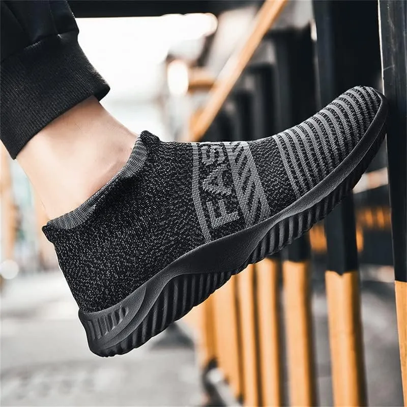 LLTMALL Non-Slip Sock Walking Sneakers Lightweight Knit Athletic Casual Slip-on Shoes for Women