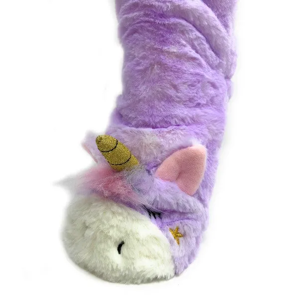 Magic Unicorn Cozy Warm Women's Plush Animal Slipper Socks