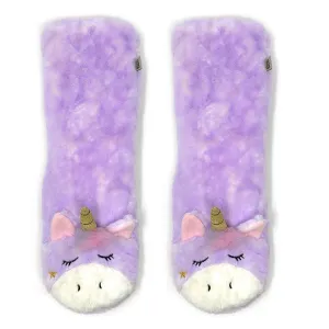 Magic Unicorn Cozy Warm Women's Plush Animal Slipper Socks