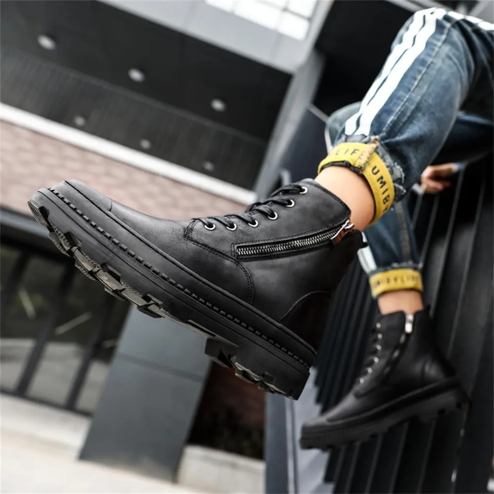Men's Outdoor Waterproof Hiking Working Boot Non-Slip Hiking Shoes Winter Warm Snow Boots
